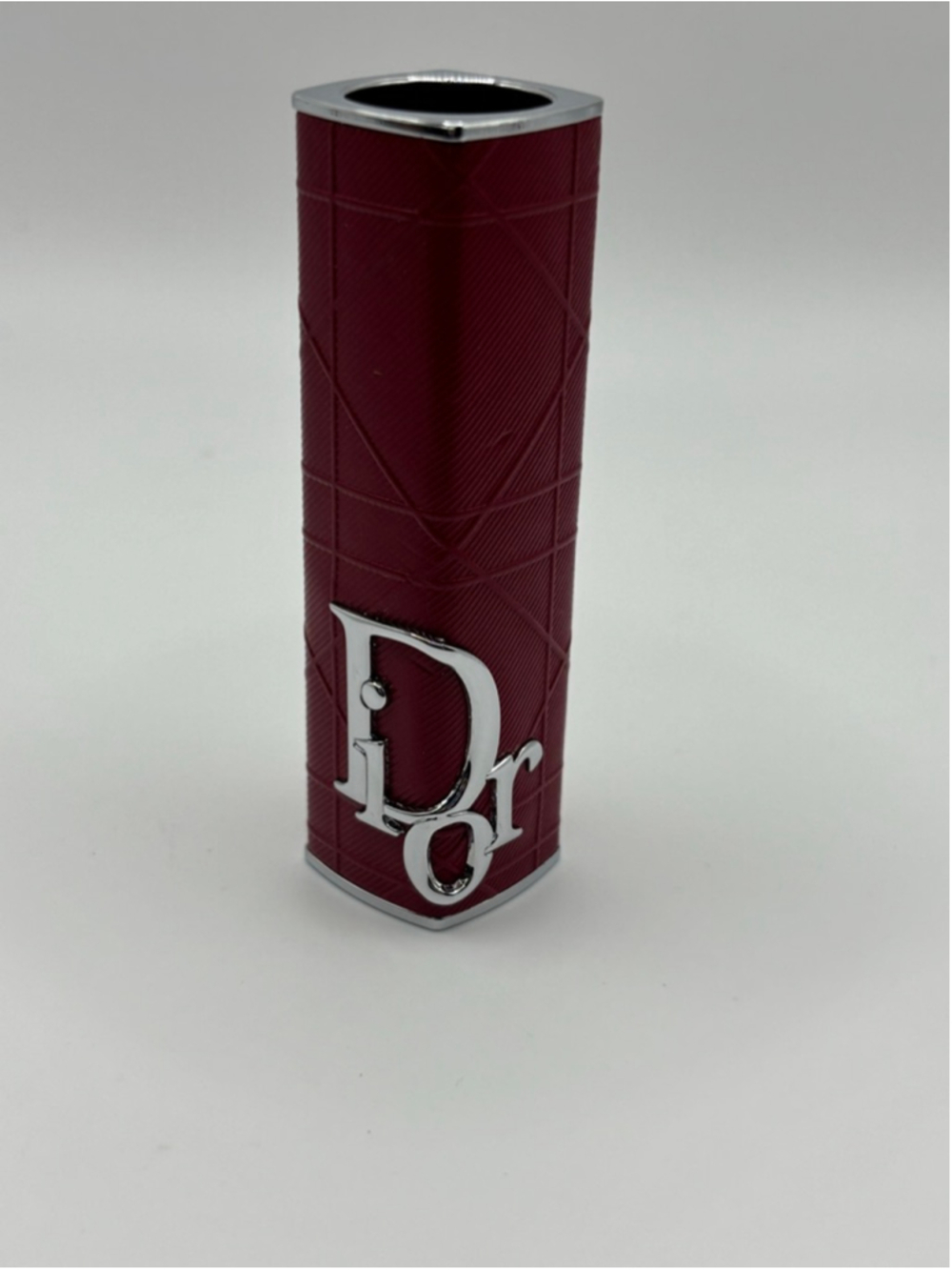 Dior Addict Lipstick Case Brick Cannage Red Refillable Couture - Picture 3 of 5
